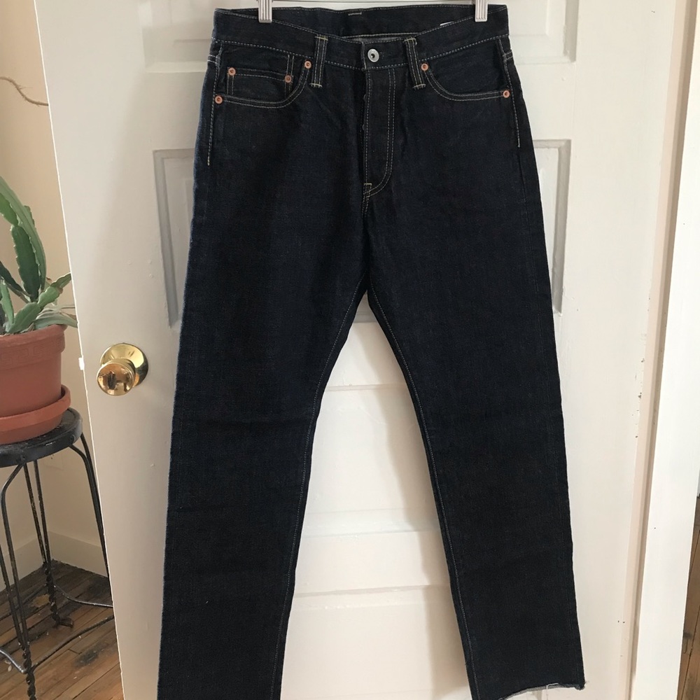 Iron heart selvedge 14oz authentic Japanese denim jeans.